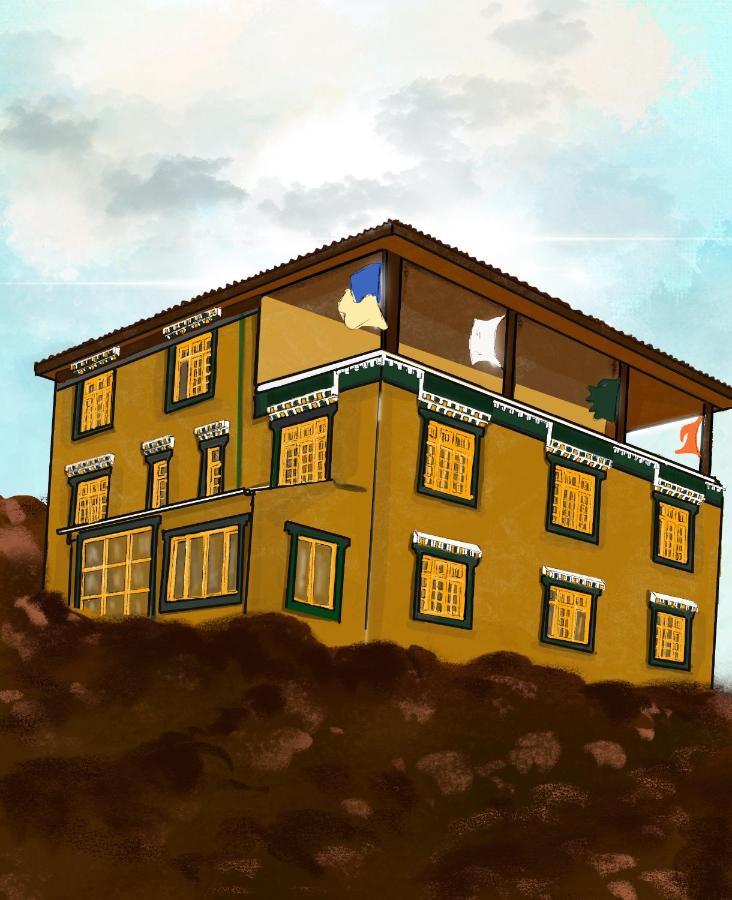 Hostel Social Courtyard Spiti Kaza Zewnętrze zdjęcie